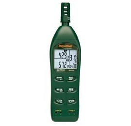 Extech RH350-NIST Dual Input Hygro-Thermometer Psychrometer, -