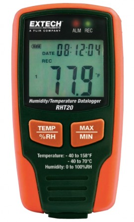 Extech RTH20 USB Humidity/Temperature Data Logger with LCD-