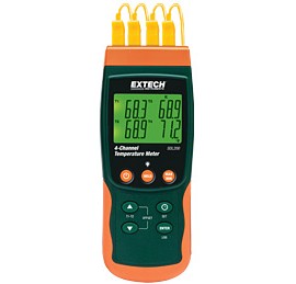 Extech SDL200 4-Channel Data Logging Thermometer,  -