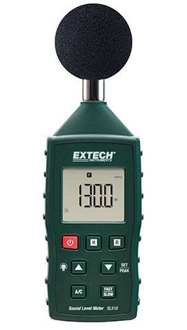 Extech SL510 Sound Level Meter, 35 to 130dB-