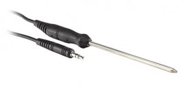 Extech TP832 Thermistor Probe, Stainless Steel with Handle-