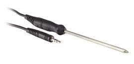 Extech TP832 Thermistor Probe, Stainless Steel with Handle-