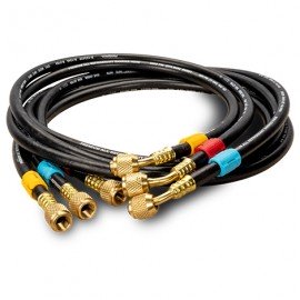 Fieldpiece HR3 Open Valve Refrigerant Hose Set, 1/4&amp;quot;, set of 3-