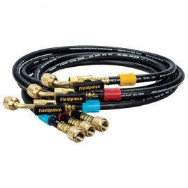 Fieldpiece HR3BM Mini-Split Ball Valve Hose Set, 5/16 and 1/4&amp;quot;, 3-pack-