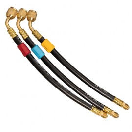 Fieldpiece HR3X Open Valves Refrigerant Hose Extension Set, 1/4&amp;quot;, 3-pack-