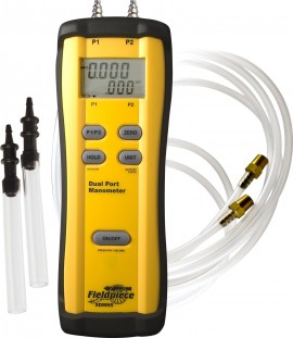 Fieldpiece SDMN5 Differential Pressure Manometer, ±1.5% FS over 32 to 122°F-