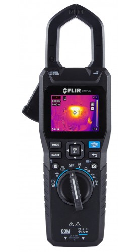 FLIR CM276 IGM Clamp Meter and Thermal Imaging Camera with METERLiNK, 160 × 120, 600 A-