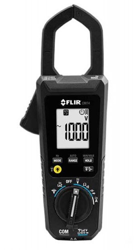 FLIR CM74-NIST Commercial TRMS Clamp Meter with NIST Certificate Calibration, 600 A AC/DC-
