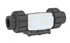 FLOMEC G2 Series Body for the turbine flow meter, pvdf, 1", FNPT-