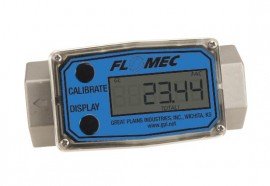 FLOMEC G2S07NQ9GMA 3/4&quot; NPT Turbine Stainless Steel Flowmeter, 2-20 GPM (7.6-75.7 LPM)-