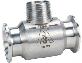 FLOMEC GSCPS-150 Turbine Meter with Sanitary Clamp, No Display, 17.7-177 GPM-