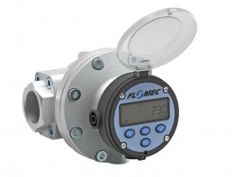 FLOMEC OMA-040-N-R14 Oval Gear Flowmeter Medium Capacity with aluminium body, FNPT and RT14 backlit rate totalizer, 1-1/2&quot;, gallons-