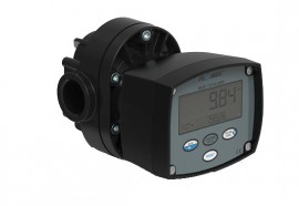 FLOMEC OMP-025-N-P OM Chemical Oval Gear Flowmeter with PPS body, 1", FNPT-