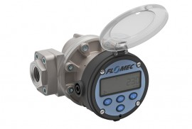 FLOMEC OMS-025-N-R14 OM Medium Capacity Oval Gear Flowmeter with stainless steel body, 1", FNPT-