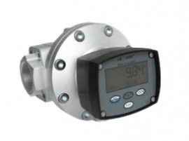 FLOMEC OMS-040-T-R40 Oval Gear Flowmeter with stainless steel body and tri-clamp, 1-1/2&amp;quot;, default to gallon-
