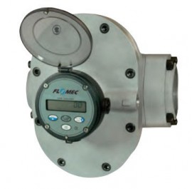 FLOMEC OMS-080-F-R14 Oval Gear Flowmeter with stainless steel body and 150 ANSI flange, 3&amp;quot;, default to gallon-