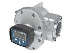 FLOMEC OMS-080-F-R40 Oval Gear Flowmeter with stainless steel body and 150 ANSI flange, 3&amp;quot;, default to gallon-