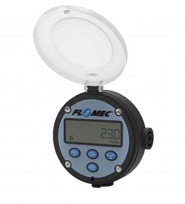 FLOMEC RT142D0MM Flow Rate Totalizer RT14 Display with 4 to 20 mA and scaleable pulse, 1/2&amp;quot; NPT female, OM meter mount-