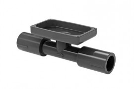 FLOMEC TM Series Body (only) for the 1/2&amp;quot; spigot TM flow meter, PVC-