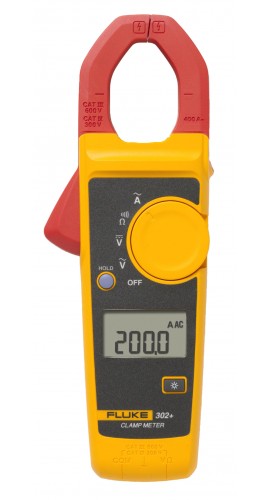 Fluke 302+ Digital Clamp Meter, 600 V, 400 A-