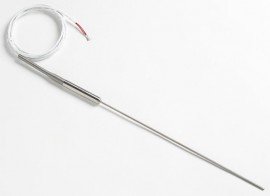 Fluke 5618B-12-M Small-Diameter Industrial RTD with mini banana plugs, 12"-