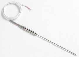 Fluke 5618B-9-M Small-Diameter Industrial RTD with mini banana plugs, 9"-