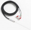 Fluke 5622-10-M Fast Response Platinum Resistance Thermometer (PRT) with Mini Banana Plugs, 0.04in, 6ft Lead-