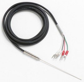 Fluke 5622-32-L Fast Response Platinum Resistance Thermometer (PRT) with Mini Spade Lugs, 0.13in, 6ft Lead-