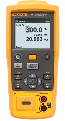 Fluke 714B Temperature Calibrator, 4 to 20 mA-