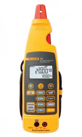 Fluke 772 Milliamp Process Clamp Meter, Dual Backlit Display -