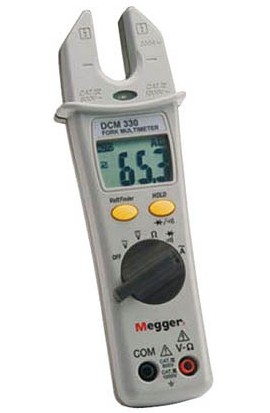 Megger DCM330 AC Fork Multimeter, 1000VAC/DC, 200AAC-