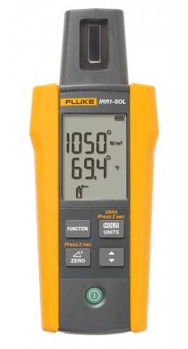 Fluke IRR1-SOL Solar Irradiance Meter, 0 to 1400 W/m&lt;sup&gt;2&lt;/sup&gt;-