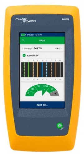 Fluke Networks LIQ-100 Cable and Network Tester, 10 GB, 1000'-