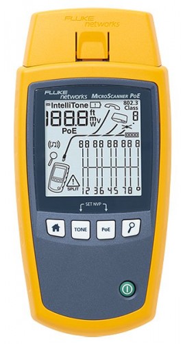 Fluke Networks MS-POE MicroScanner PoE Cable Verifier-