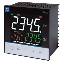 Fuji PXF9ABA2-FVYA1 PXF9 Digital Temperature Controller, 2 Point Alarm, 1/4 DIN-