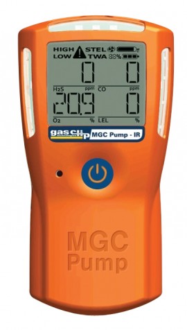 Gas Clip MGC-IR-PUMP Multi-Gas Detector with pump, H&lt;sub&gt;2&lt;/sub&gt;S/CO/O&lt;sub&gt;2&lt;/sub&gt;/LEL-