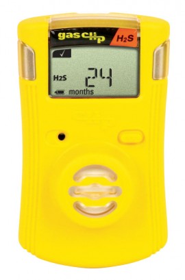 Gas Clip SGC-H Single-Gas Detector, H<sub>2</sub>S, 0 to 100 ppm-
