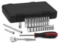 GearWrench 80313 &amp;frac14;&amp;quot; Drive 12 Point Standard SAE Mechanics Tool Set, 26-piece-