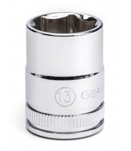 GearWrench 80381 &amp;frac38;&amp;quot; Drive 6-Point Standard Metric Socket, 13 mm-