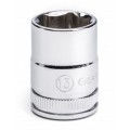 GearWrench 80381 &amp;frac38;&amp;quot; Drive 6-Point Standard Metric Socket, 13 mm-