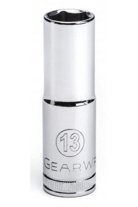 GearWrench 80395 &amp;frac38;&amp;quot; Drive 6-Point Deep Metric Socket, 13 mm-