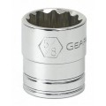 GearWrench 80500D &amp;frac38;&amp;quot; Drive 12-Point Standard SAE Socket, &amp;frac12;&amp;quot;-