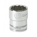 GearWrench 80503 &amp;frac38;&amp;quot; Drive 12 Point Standard SAE Socket, 11/16&amp;quot; fastener-