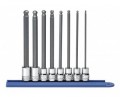 GearWrench 80573 &amp;frac38;&amp;quot; Drive Long Ball End Hex Bit Metric Socket Set, 8-piece-