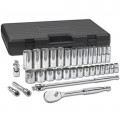 GearWrench 80715 SAE Socket Set, 33-piece, ½" drive-