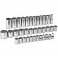 GearWrench 80730 Metric 12-Point Standard/Deep Socket Set, 37-piece, ½" drive-