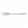 GearWrench 81012T &amp;frac14;&amp;quot; Drive 90 Tooth Flex Head Teardrop Ratchet, 7&amp;quot;-