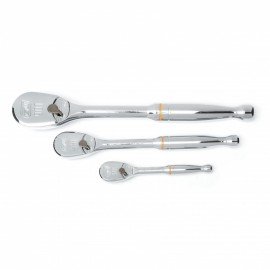 GearWrench 81206T &amp;frac14;&amp;quot; &amp;frac38;&amp;quot; and &amp;frac12;&amp;quot; Drive 90 Tooth Teardrop Ratchet Set, 3 pieces-