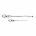 GearWrench 81216T &amp;frac14&amp;quot; and &amp;frac38;&amp;quot; Drive 90 Tooth Flex Head Teardrop Ratchet Set-