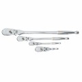 GearWrench 81230T &amp;frac14&amp;quot;, &amp;frac38;&amp;quot; and &amp;frac12;&amp;quot; Drive 90 Tooth Flex Head Teardrop Ratchet Set, 4 pieces-